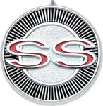 1965 Impala SS door panel emblem