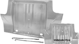 1962-67 Nova trunk floor with straps in weld thru primer