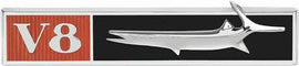 1968 Plymouth Barracuda fender emblem Left Hand side