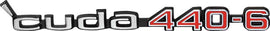 1970-71 Plymouth "Cuda "440-6" hood emblem