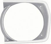 1970-72 Plymouth A-Body Headlamp Bezel LH-Argent Silver Valiant, Duster & Scamp & 71-72 Duster with Sharktooth Grill