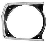 1970-72 Plymouth A-Body Valiant, Duster & Scamp headlamp bezel RH-Black