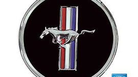 1965-66 Mustang Deluxe Steering Wheel Center Emblem / 1967-68 Deluxe Dash Emblem