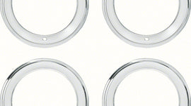 Rally Wheel Trim ring set, 15X7 2/38 inch deep with lip stainless steel