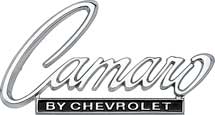 1968-69 "Camaro By Chevrolet" Header / Rear Deck Emblem