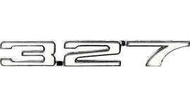 1968 Camaro "327" Fender Emblem; RIGHT