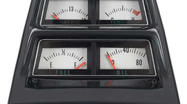 1968-69 Camaro console gauge set with silver face gauges pre-assembled