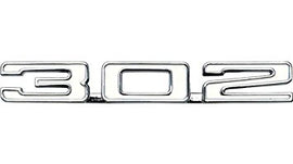1969 Camaro Z/28 "302" Hood Emblem