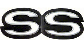1969 Camaro "SS" Grill Emblem without Rally Sport Option