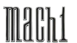 1970 Mustang MACH 1 Trunk Emblem