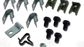 1966 Brake Line Clip & Screw Set. Correct