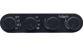 Gen II Streamline 4-Knob Control Panel with Black Anodized Finish