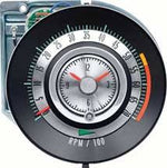1968 camaro tic toc tachometer 5500 redline