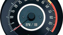 1967 camaro tachometer 5000 red line
