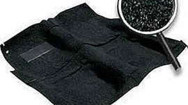1974-75 camaro / firebird molded cut pile carpet with tail black for 4 speeds