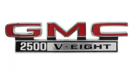 1968-72 GMC Truck Front Fender Emblem, GMC 2500 V-Eight