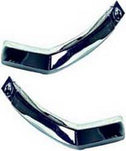1968-74 Nova vinyl top lower rear corner molding pair