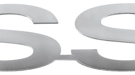 1964-77 Chevelle Engine Number Emblem, Stainless Steel SS (Requires 2)