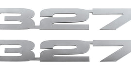 1964-77 Chevelle Engine Number Emblem, Stainless Steel 327