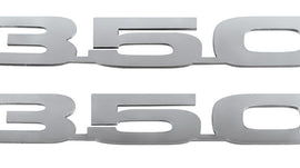 1964-77 Chevelle Engine Number Emblem, Stainless Steel 350