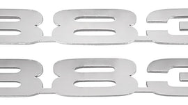 1964-77 Chevelle Engine Number Emblem, Stainless Steel 383