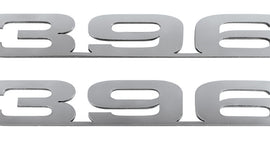 1964-77 Chevelle Engine Number Emblem, Stainless Steel 396