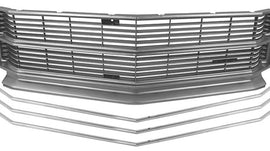 Grille Kit, 1971 Chevelle & El Camino (Deluxe) Malibu, w/Headlight Bezels