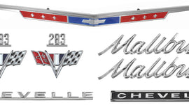 Nameplate Kit, 1967 Chevelle Malibu 283 Malibu
