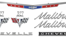 Nameplate Kit, 1967 Chevelle Malibu 327 Malibu