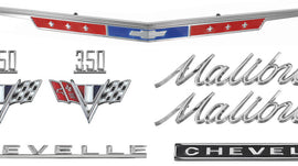 Nameplate Kit, 1967 Chevelle Malibu 350 Malibu