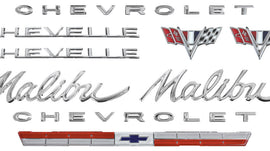 Nameplate Kit, 1964 Chevelle 327 Malibu