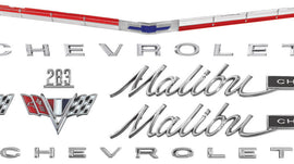 Nameplate Kit, 1965 Chevelle 283 Malibu