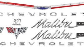 Nameplate Kit, 1965 Chevelle 327 Malibu