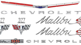 Nameplate Kit, 1965 Chevelle 327 Malibu, SS
