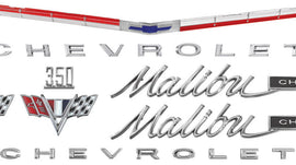 Nameplate Kit, 1965 Chevelle 350 Malibu