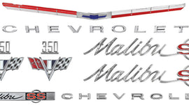 Nameplate Kit, 1965 Chevelle 350 Malibu, SS
