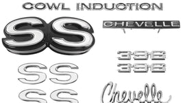 Nameplate Kit, 1970 Chevelle SS396 w/Cowl Induction