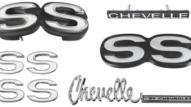 Nameplate Kit, 1971 Chevelle SS350/396 w/o Cowl Induction