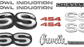 Nameplate Kit, 1972 Chevelle SS454 w/Cowl Induction