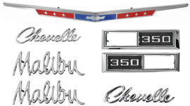 Nameplate Kit, 1968 Chevelle 350 Malibu
