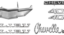 Nameplate Kit, 1972 Chevelle 400 Malibu, Non-SS