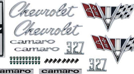 1967 Camaro Standard 327 Emblem Kit
