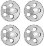 1970 Mopar B/E-Body With 5 X 4-1/2" Bolt Pattern Light Argent Rallye Wheel Cap Set