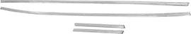 1970-74 Plymouth Barracuda Chrome Door Top Edge Molding Set With Hardware