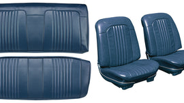 Chevelle Seat Upholstery, 1971-72 Reproduction Vinyl Buckets w/Coupe Rear