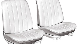 Chevelle Seat Upholstery, 1966 Reproduction Vinyl Buckets w/Coupe Rear