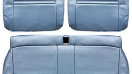Chevelle Seat Upholstery, 1967 Reproduction Vinyl Split Bench w/coupe rear light blue