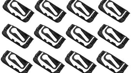 1967-69 F-Body Windshield Molding Clip Kit; Side and Upper Clips; 12-piece Set