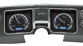 1968 Chevelle Dakota Digital Analog dash gauge set black with blue backlight
