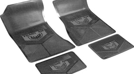 1970-74 Trans-Am Black Vinyl 4 Piece Floor Mat Set With "Trans Am" Script And Bird Logo